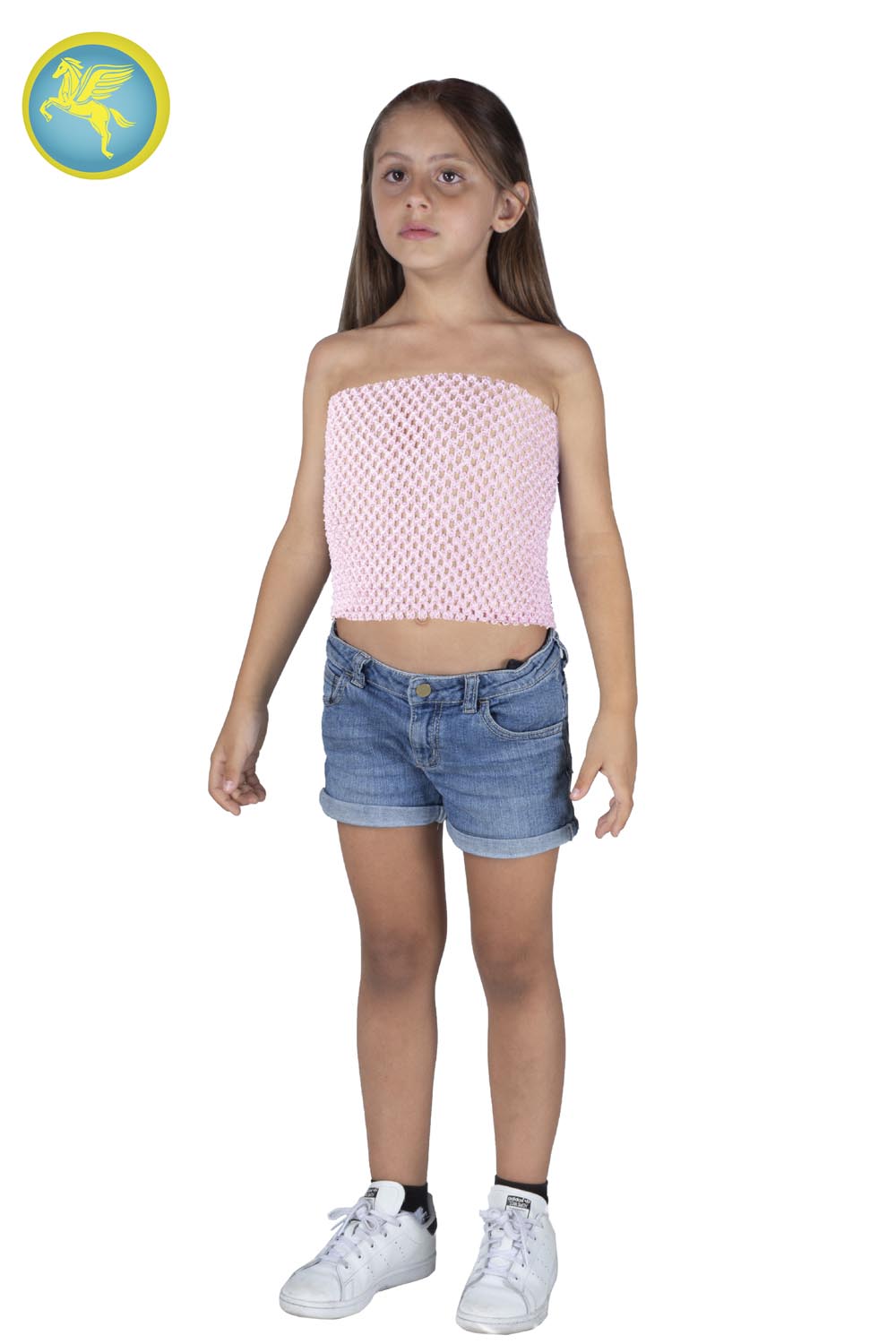 TOP ELASTICO TINTA UNITA ROSA